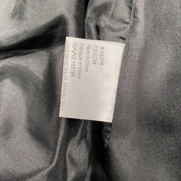 Papillon Jacket Women's Size Medium Black Full Zip Front Ruffles Long Sleeve - Picture 10 of 10